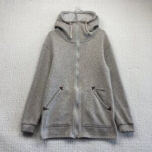 Burton Long Sleeve Full Zip Fleece Hoodie Snowboard Sweatshirt Gray Women’s Sz L